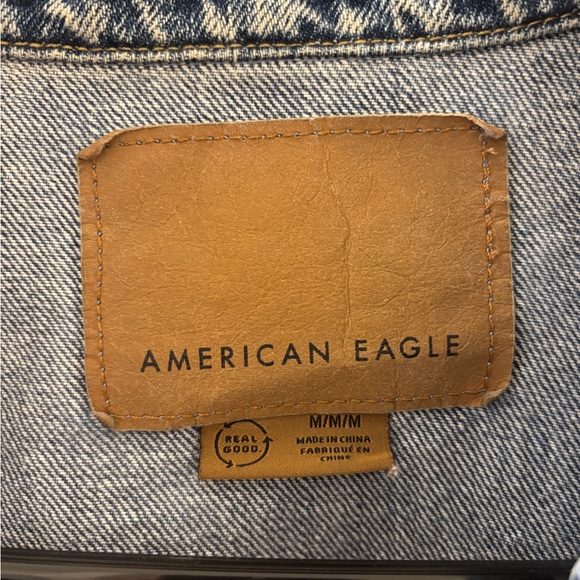 American Eagle Denim balloon sleeve   boyfriend  Jacket - Picture 2 of 4